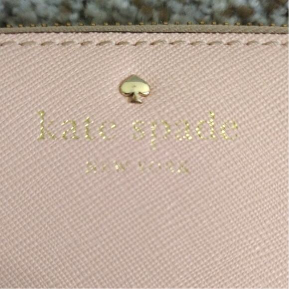 Kate Spade Light Pink Zip Around Wallet Leather Pre-Owned - Picture 2 of 16